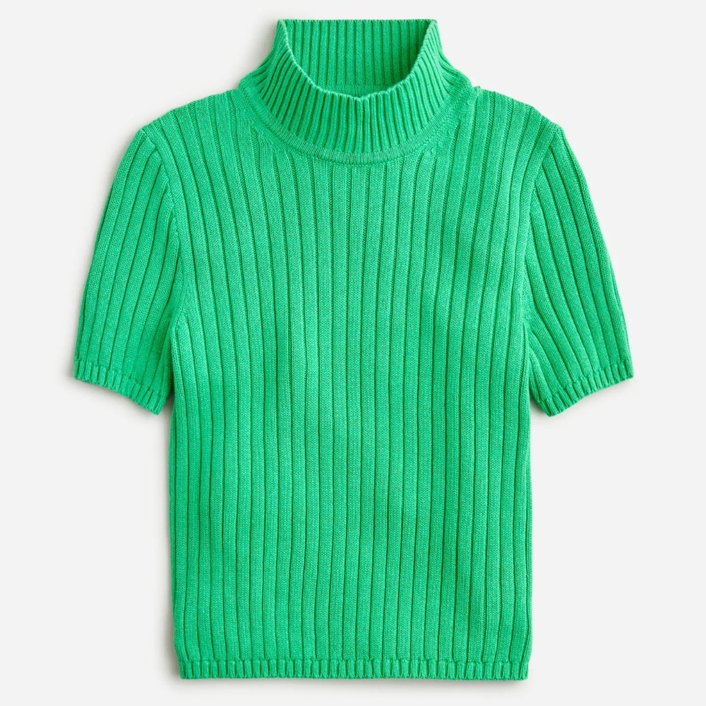 J Crew cotton blend short sleeve sweater